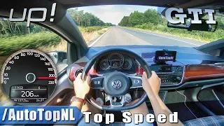 VW UP GTI | AUTOBAHN POV TOP SPEED 206km/h by AutoTopNL