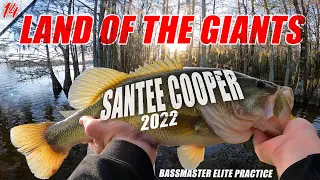 MY FIRST TIME Fishing WORLD FAMOUS Santee Cooper Lakes - Bassmaster Elite Practice - UFB S2 E14 (4K)