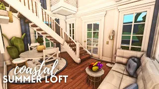 [roblox bloxburg] coastal summer loft ☀️ ┊ no advanced placing ┊ ꒰ tour & speedbuild ꒱ itapixca