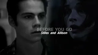 Stiles and Allison | Before you go [AU]