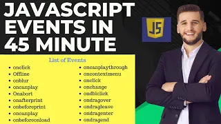 Complete JavaScript Events Tutorial in 45 Minutes ||  Events in JavaScript | JavaScript Full Course