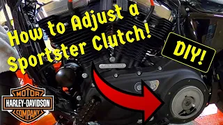 How to Adjust a Harley Davidson Sportster Clutch (Cable & Internal)