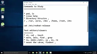 Learn Basics of Redhat Linux 7  in   40  Minutes
