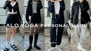 10 Alo Yoga Haul with Personal PreferencesㅣAccolade, Sherpa, Aspire, Airbrush Aces tennis skirt 🖤