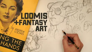 Drawing Fantasy Characters Pt1 - Head Construction! (Elves, Horns, and Eye Patches)
