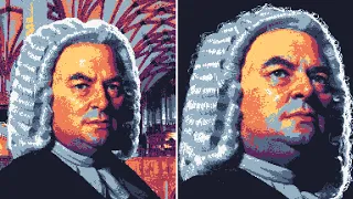 Bach - Toccata and Fugue in D Minor - Pixel Art Synthwave Soundfont