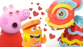 Play Doh Videos | Peppa Pig and the Doh-Dohs Dragon Dance | Chinese New Year | The Play-Doh Show