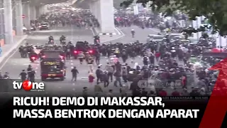 Demo di Makassar, Mahasiswa Tutup Jalan Andi Pangeran Pettarani | Kabar Petang tvOne