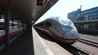 ICE 407 014 DB Fernverkehr verlässt Saarbrücken nach Paris