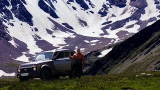 3600 on Niva. Gasoline boiled. Eastern Elbrus region KYRTIK 4K video