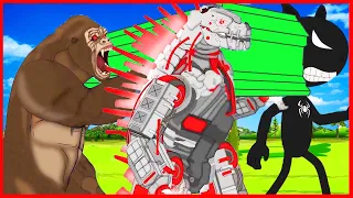 Rescue Godzilla From Mechagodzilla - Godzilla Cartoon Compilation - Coffin Dance Meme Cover