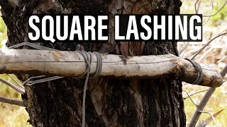 SQUARE HITCH | How to make a square hitch in the bush