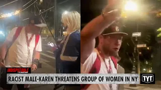 WATCH: Racist Male-Karen Threatens Group Of Women, Gets Disarmed By Anti-Karen