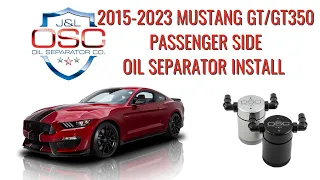J&L Oil Separator Co. 2015-2023 Ford Mustang GT/GT350 Remote Mount Install 3030P