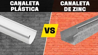 Canaleta plástica vs. canaleta de zinc I Lo Mejor