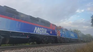 Another metra double header express heading from Chicago Union station to  Western suburbs