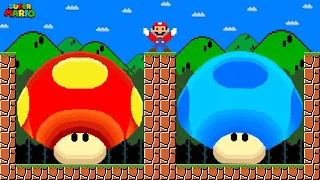 Can Mario Beat the Ultimate Mega Mushroom FIRE and ICE in New Super Mario Bros.? | Game Animation