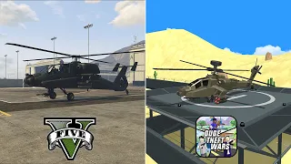 Dude Theft Wars VS GTA V Helicopters !!! 🚁🚁🚁