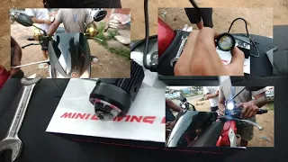 INSTALLATION UNIVERSAL MINI FOG LIGHTS ON YAMAHA SZR