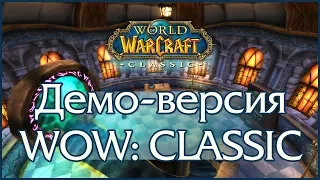 WoW: Classic. Анонс демо-версии для обладателей виртуального билета BlizzCon 2018.