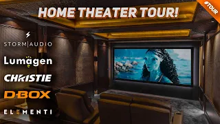 INCREDIBLE 9.4.6 Home Theater Tour 2023! 4K DOLBY ATMOS Storm Audio / Christie Projector / D-Box