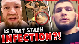 Conor McGregor RESPONDS to rumors he has STAPH INFECTION! Khabib reflects on father passing 1 year