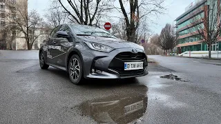 Masina asta chiar a consumat 3.5l/100, în oraș. Toyota Yaris Hibrid.