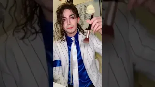 How I transform into Michael Jackson using ONLY MAKEUP 😎 - Alex Blanco MJ #shorts