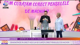 Teo Show(18.11.) - Cum se curata pensulele de machiaj! Demostratie in direct! Ce trebuie sa stii?