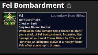 Fel Bombardment, Demon Hunter