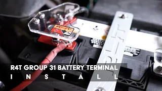 How to Install the R4T Group 31 Battery Terminals