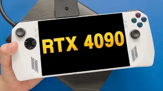 This is OVERKILL - ROG Ally + RTX 4090 XG Mobile Review