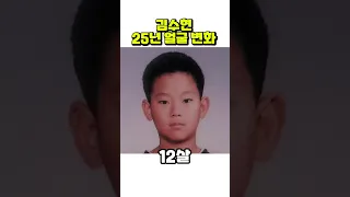 김수현, 12세~36세까지 얼굴 변화