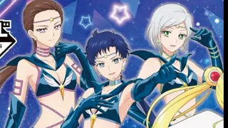 Sailor Starlights & Eternal Sailor Moon (Transformation Themes Sailor Cosmos Movie)