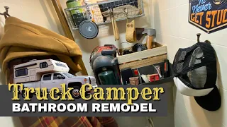 START TO FINISH -  Pickup Truck Camper Bathroom Remodel