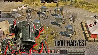 Iron Harvest | Intense 2 vs 2 Multiplayer Battle Gameplay | Polania vs Saxony