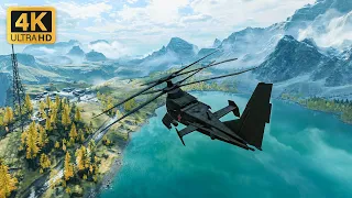 Battlefield 2042 YG-99 Hannibal Gameplay - New Helicopter Vehicle (4K 60FPS) No Commentary