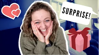 SURPRISING MY GIRLFRIEND FOR VALENTINE'S DAY (emotional)