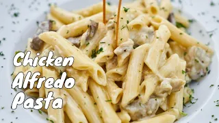 5 Minute Chicken Alfredo Pasta / Pasta in White Sauce / lutong bale