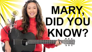 Beautiful picking pattern, powerful lyrics: Mary, Did You Know Guitar Tutorial with Full Play Along