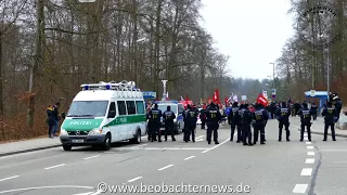 Draußen waren mehr als drinnen - Demonstrationszug