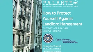 How to Protect Yourself Against Landlord Harassment (Webinar)