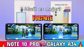 Prueba de Rendimiento😱 Redmi Note 10 Pro vs Samsung Galaxy A34 5G🔥Snapdragon 732G vs Dimensity 1080🔥