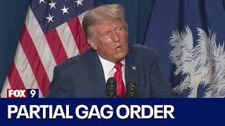 Judge imposes partial gag order on Trump