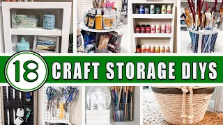 18 DOLLAR TREE CRAFT ROOM ORGANIZATION HACKS & IDEAS