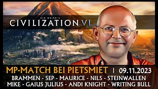 CIVILIZATION VI: Writing Bull bei PietSmiet | 09.11.2023 [Deutsch]