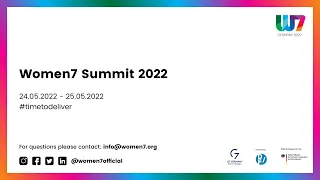 W7 Summit 2022 - Tag 2, 25. Mai (de)