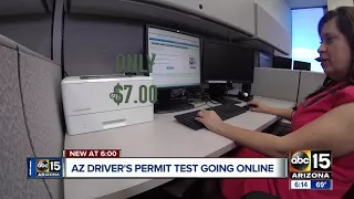 Arizona driver's permit test going online