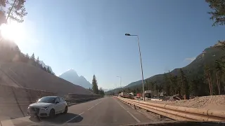 Road Trip (Long Ride) From Cortina d'Ampezzo. Italy