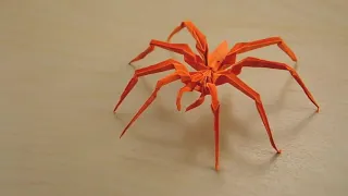 Kirikomi Origami Spider || How To Make Paper Origami Spider Step By Step At Home || Origami arana ||